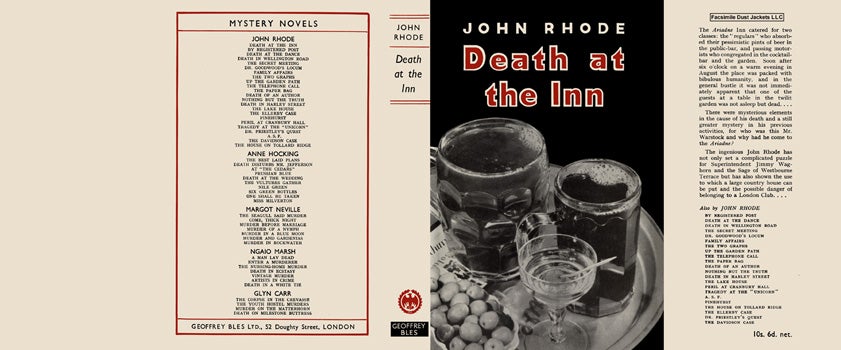 Item #10000 Death at the Inn. John Rhode