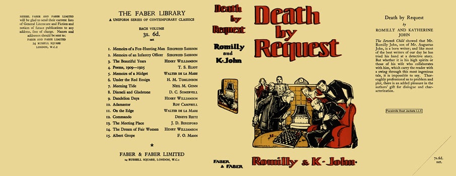 Item #10010 Death by Request. Romilly John, Katherine John.
