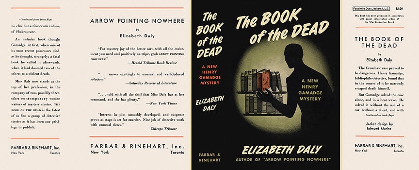 Item #1004 Book of the Dead, The. Elizabeth Daly