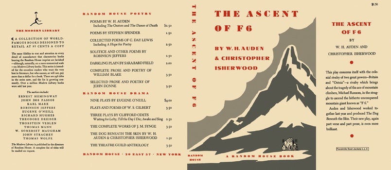 Item #10055 Ascent of F 6, The. W. H. Auden, Christopher Isherwood
