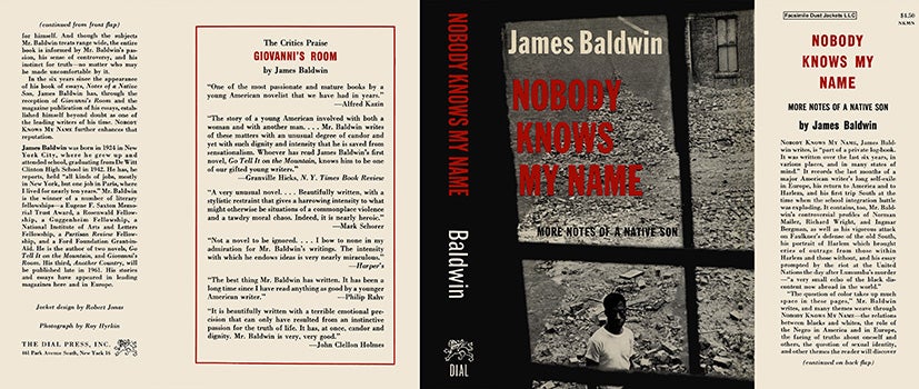 Item #10063 Nobody Knows My Name. James Baldwin