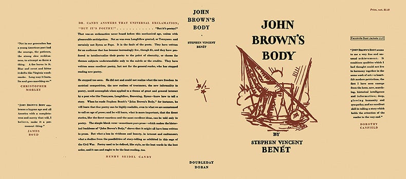 Item #10075 John Brown's Body. Stephen Vincent Benet