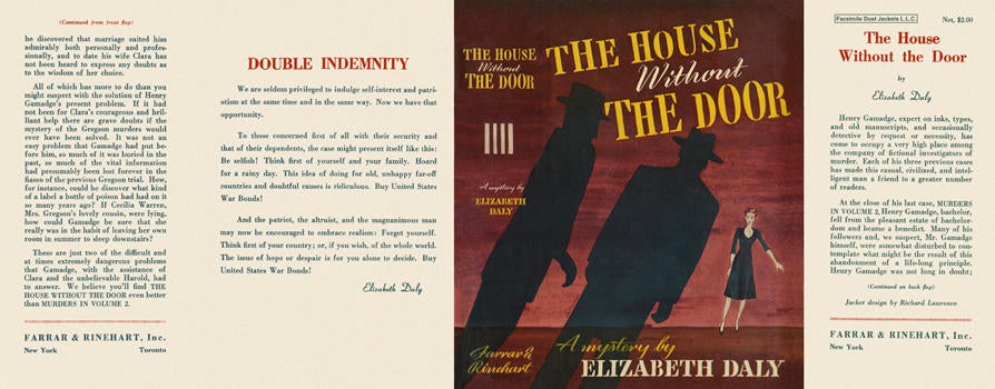 Item #1008 House Without the Door, The. Elizabeth Daly.