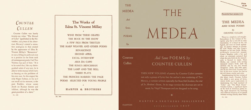 Item #10117 Medea and Some Poems, The. Countee Cullen