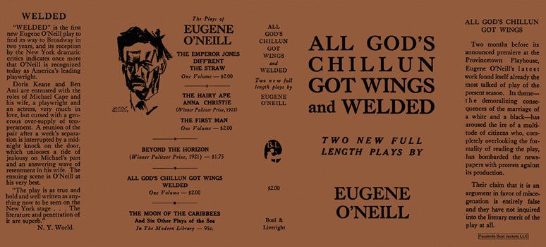 Item #10260 All God's Chillun Got Wings and Welded. Eugene O'Neill.