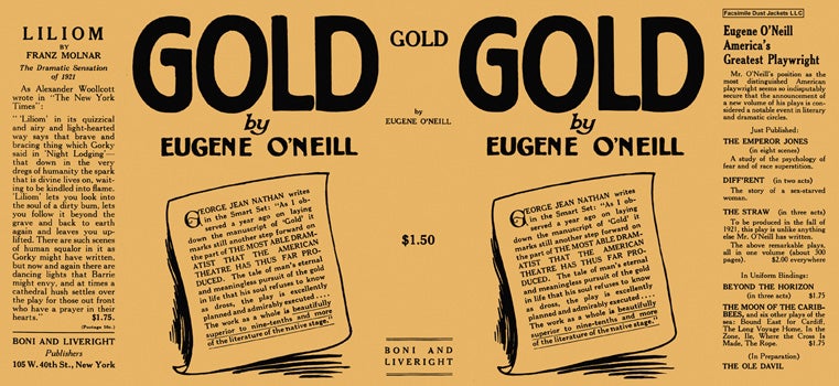 Item #10261 Gold. Eugene O'Neill
