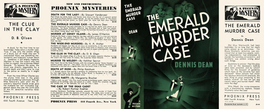 Item #1031 Emerald Murder Case, The. Dennis Dean