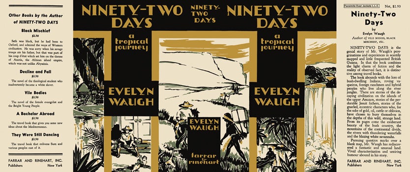 Item #10334 Ninety-Two Days, A Tropical Journey. Evelyn Waugh