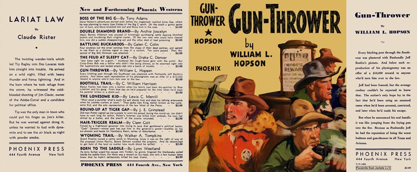 Item #10398 Gun-Thrower. William L. Hopson