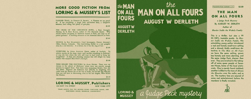 Item #1041 Man on All Fours, The. August Derleth