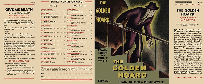 Item #10449 Golden Hoard, The. Edwin Balmer, Philip Wylie