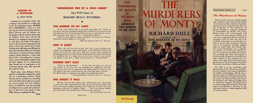 Item #10461 Murderers of Monty, The. Richard Hull