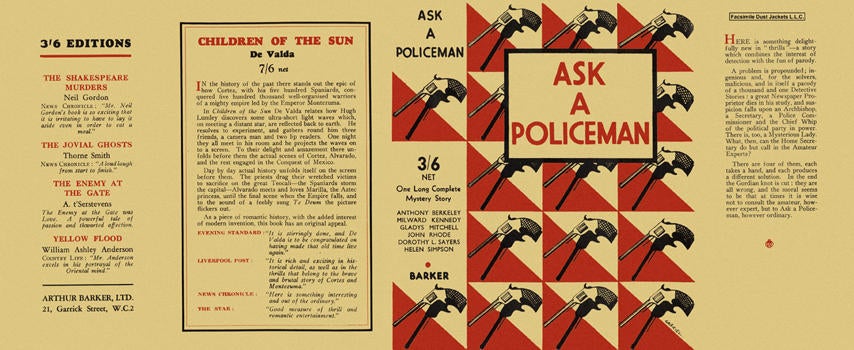 Item #1053 Ask a Policeman. The Detection Club