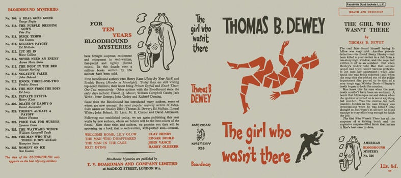 Item #1062 Girl Who Wasn't There, The. Thomas B. Dewey.