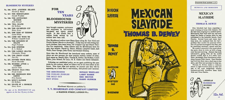 Item #1067 Mexican Slayride. Thomas B. Dewey.