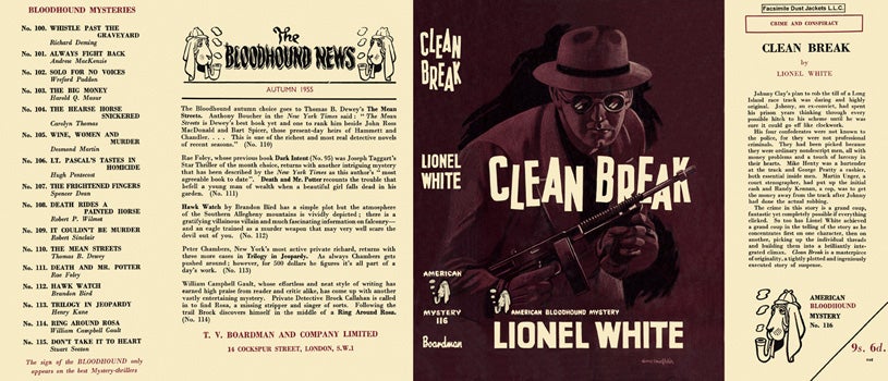 Item #10673 Clean Break. Lionel White