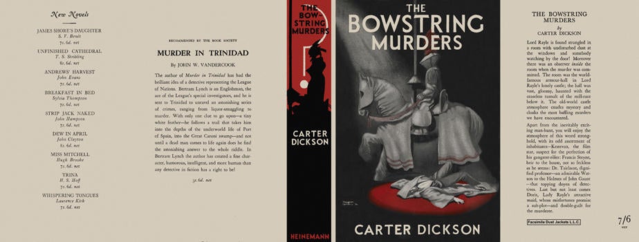 Item #1077 Bowstring Murders, The. Carter Dickson