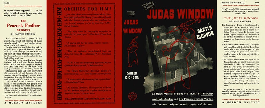 Item #1085 Judas Window, The. Carter Dickson.