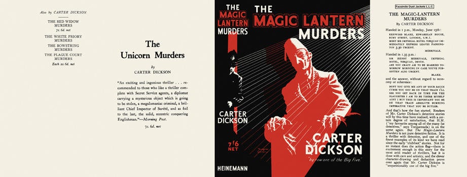 Item #1086 Magic Lantern Murders, The. Carter Dickson.
