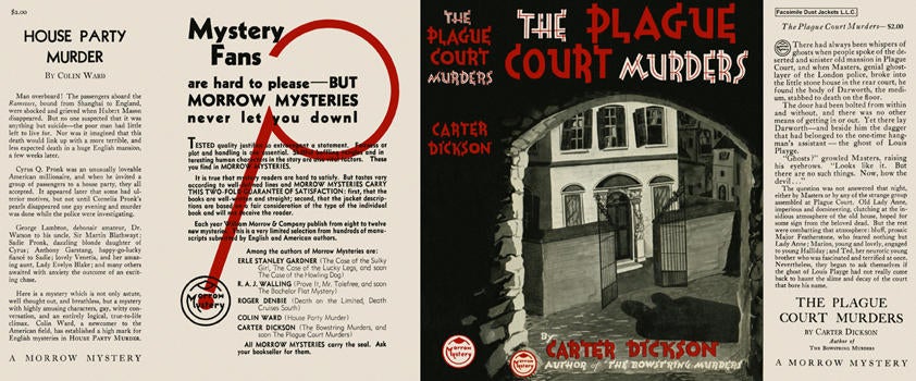 Item #1093 Plague Court Murders, The. Carter Dickson.