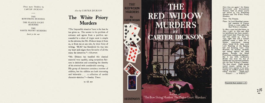Item #1097 Red Widow Murders, The. Carter Dickson