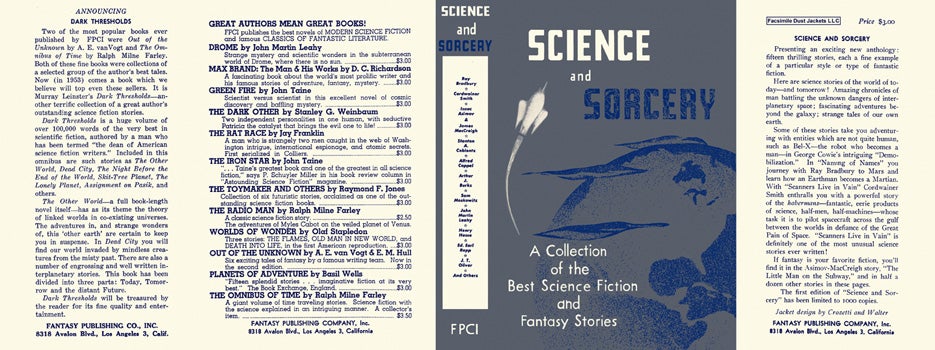 Item #11003 Science and Sorcery. Garret Ford, Anthology.