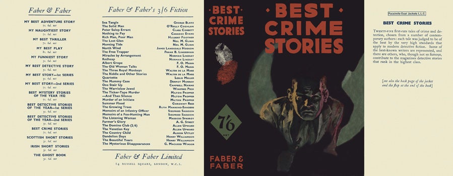Item #11017 Best Crime Stories. Anthology