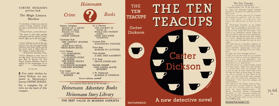 Item #1102 Ten Teacups, The. Carter Dickson.