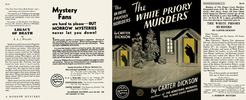Item #1106 White Priory Murders, The. Carter Dickson