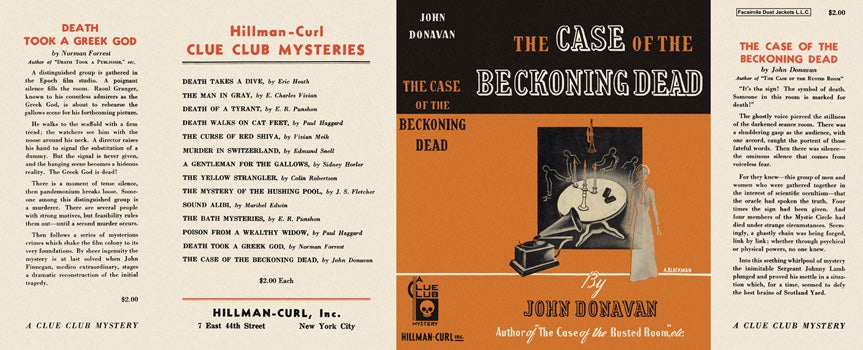 Item #1116 Case of the Beckoning Dead, The. John Donavan