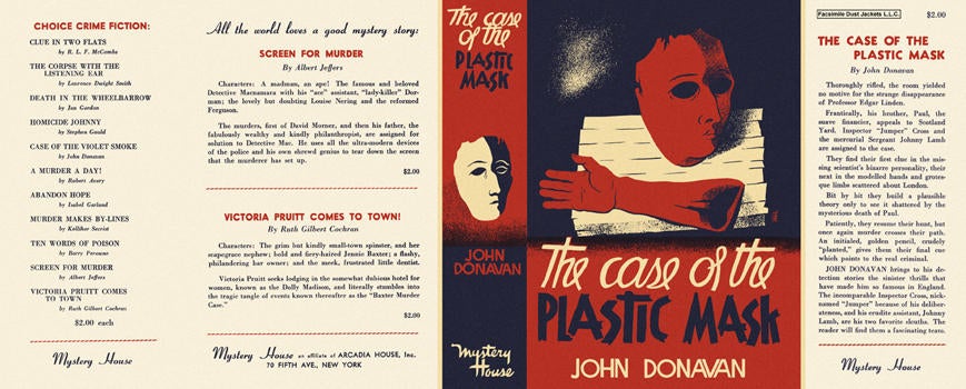 Item #1117 Case of the Plastic Mask, The. John Donavan