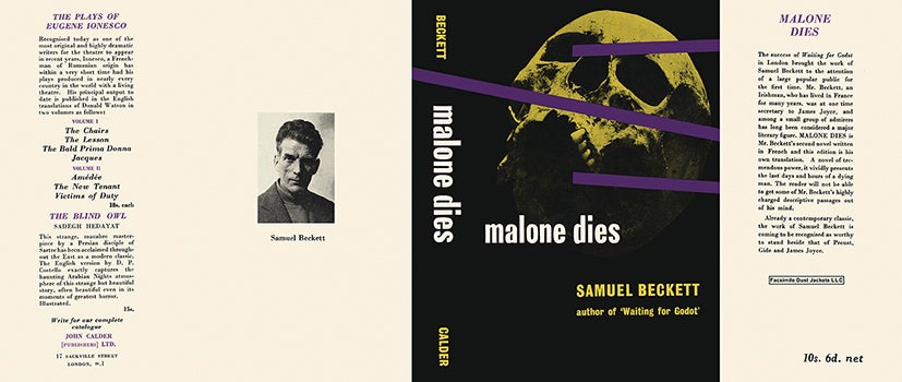 Item #11200 Malone Dies. Samuel Beckett