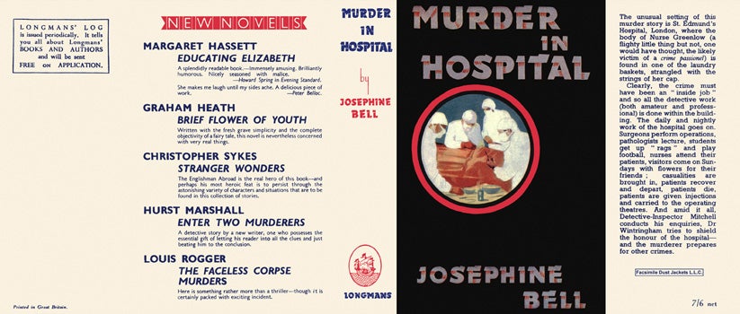 Item #11217 Murder in Hospital. Josephine Bell.