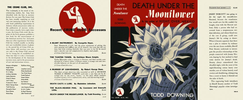 Item #1123 Death Under the Moonflower. Todd Downing