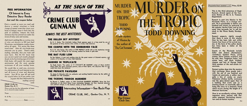 Item #1126 Murder on the Tropic. Todd Downing.