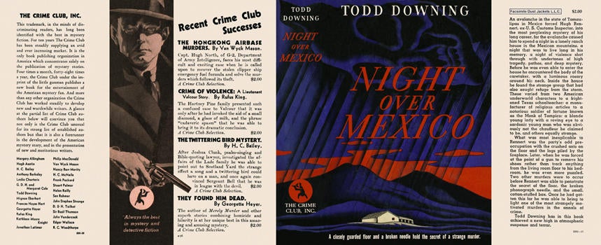 Item #1129 Night Over Mexico. Todd Downing.