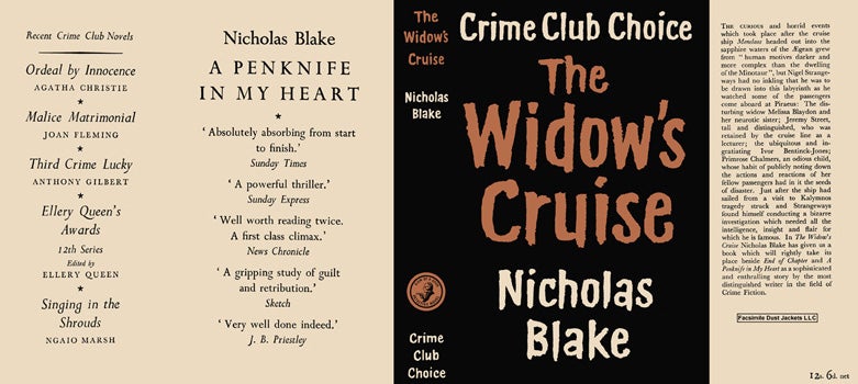 Item #11325 Widow's Cruise, The. Nicholas Blake