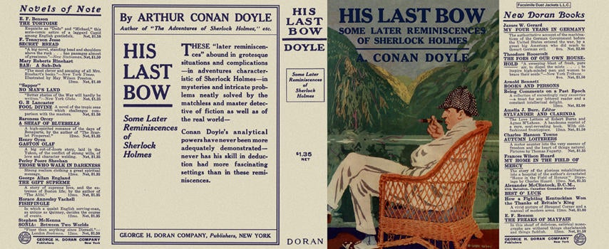 Item #1137 His Last Bow, Some Later Reminiscences of Sherlock Holmes. Sir Arthur Conan Doyle.