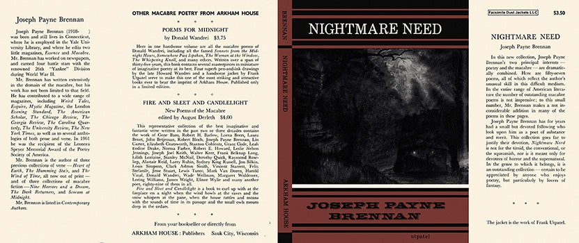 Item #11447 Nightmare Need. Joseph Payne Brennan