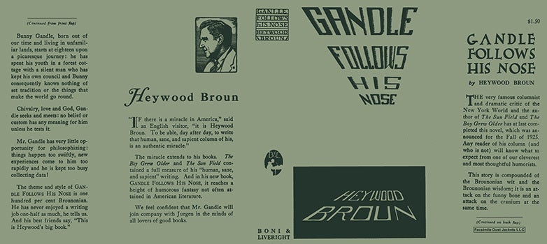 Item #11482 Gandle Follows His Nose. Heywood Broun