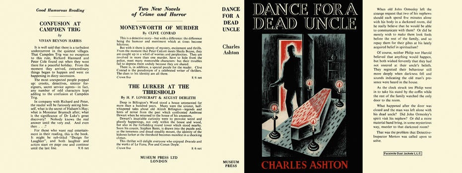 Item #115 Dance for a Dead Uncle. Charles Ashton