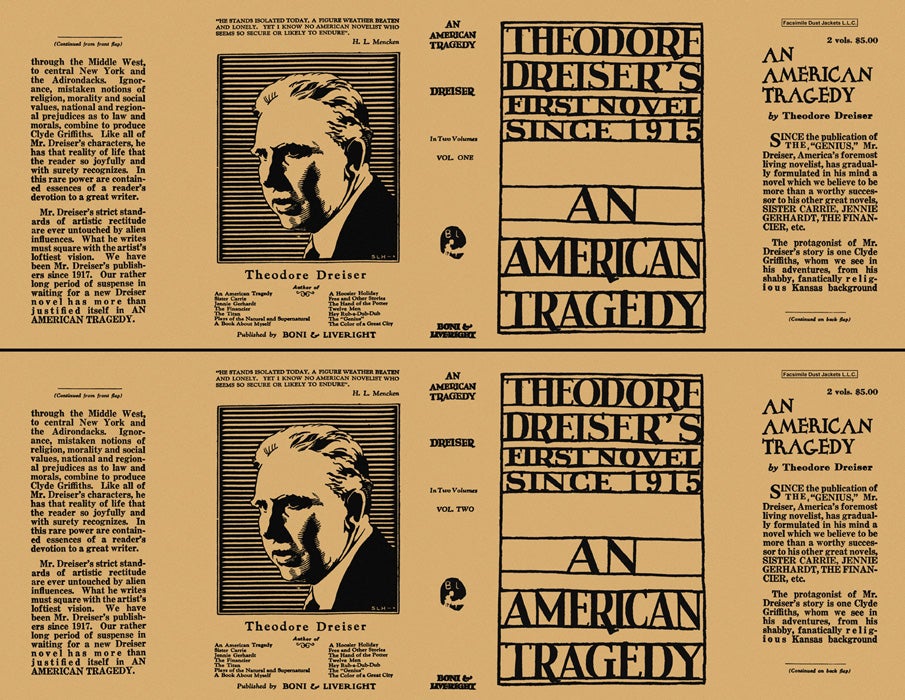 Item #1151 American Tragedy, An (Volumes 1 and 2). Theodore Dreiser