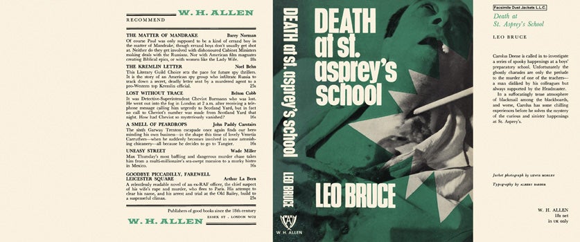 Item #11511 Death at St. Asprey's School. Leo Bruce.