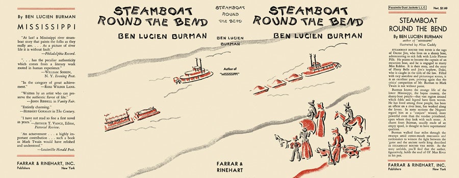 Item #11537 Steamboat Round the Bend. Ben Lucien Burman