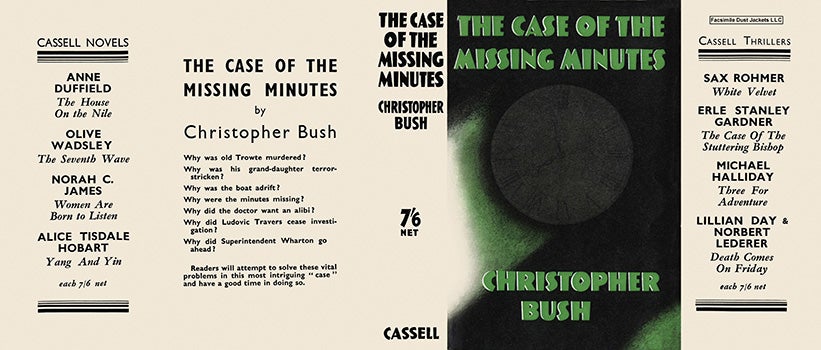 Item #11557 Case of the Missing Minutes, The. Christopher Bush