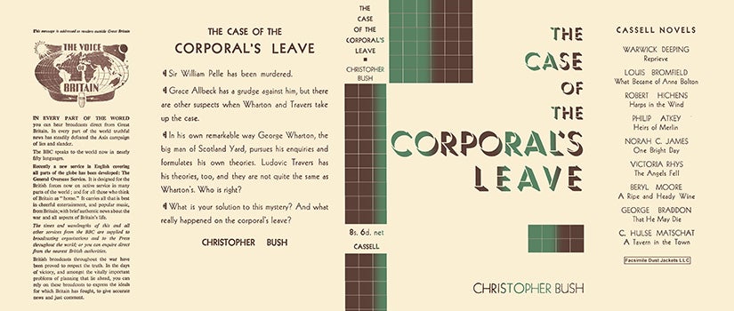 Item #11565 Case of the Corporal's Leave, The. Christopher Bush.