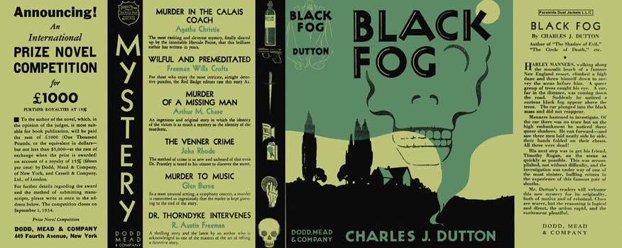 Item #1158 Black Fog. Charles J. Dutton