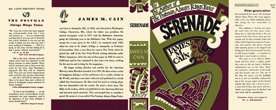 Item #11625 Serenade. James M. Cain.