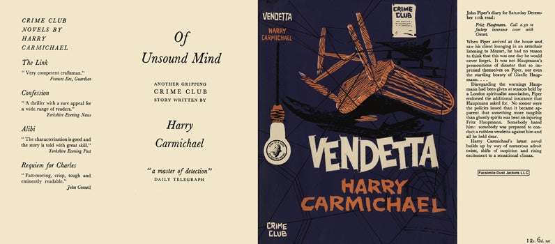 Item #11677 Vendetta. Harry Carmichael.