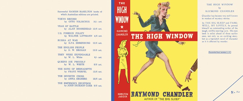 Item #11726 High Window, The. Raymond Chandler